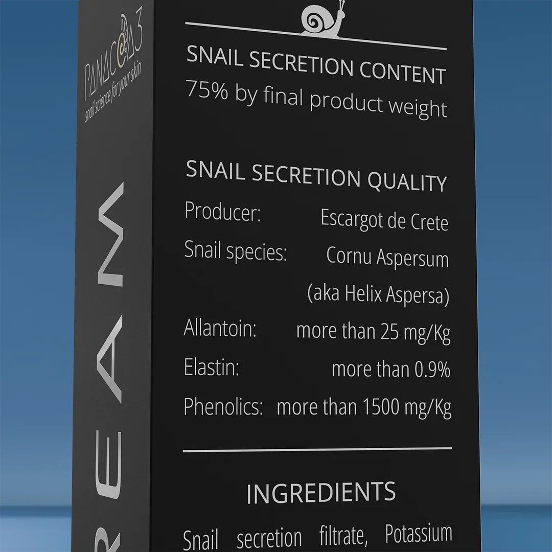 Snail cream for body | PANACEA3 Silver Line from snail mucin