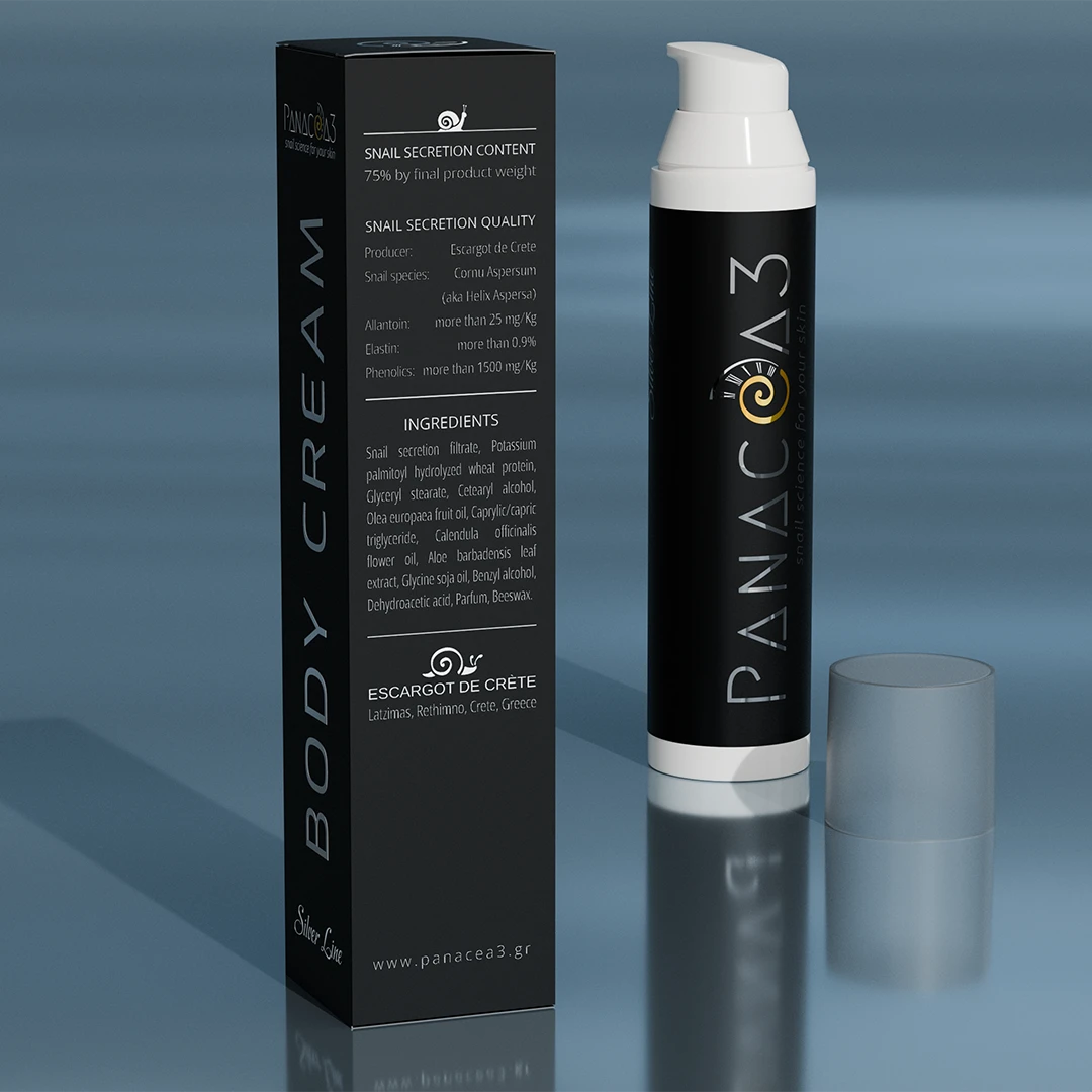 Snail cream for body | PANACEA3 Silver Line from snail mucin