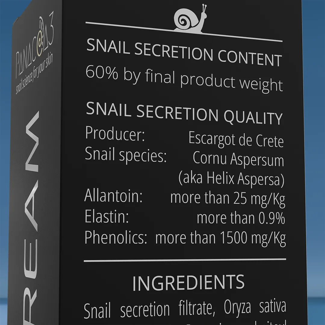 Snail cream for hands | PANACEA3 Silver Line from snail mucin