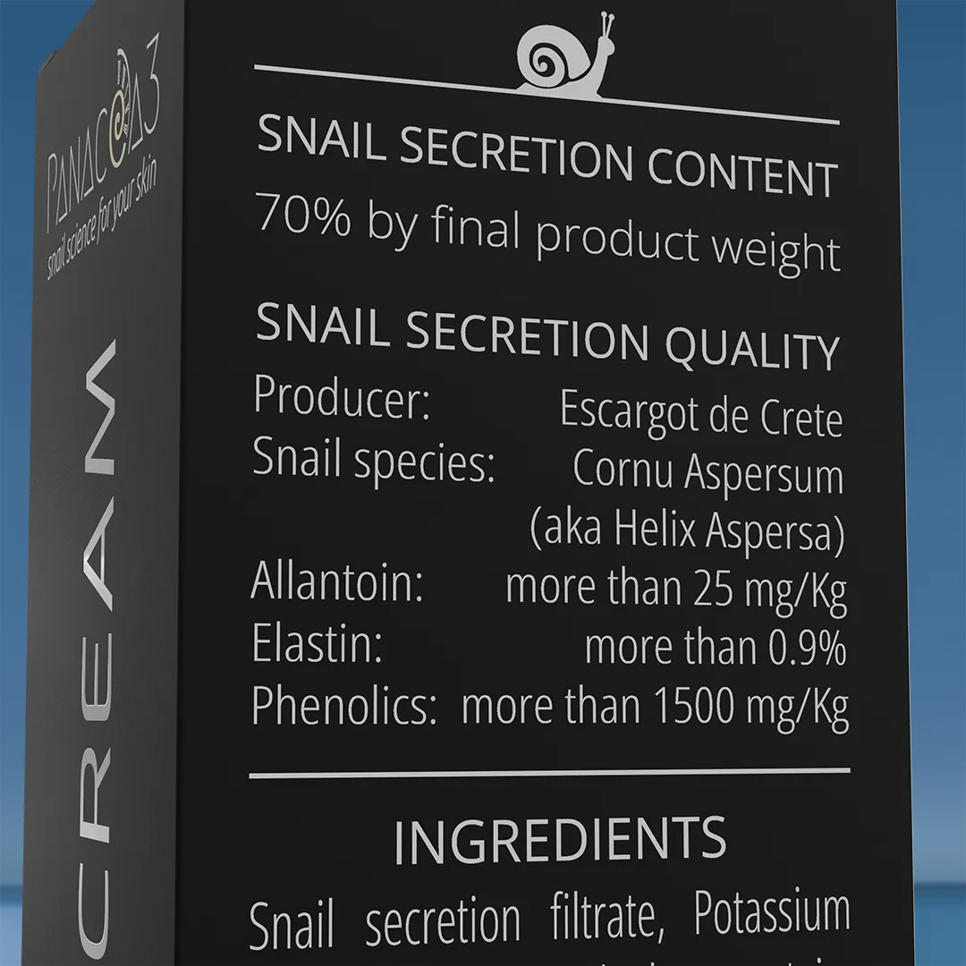 Snail cream for eyes and lips | PANACEA3 Silver Line from snail mucin