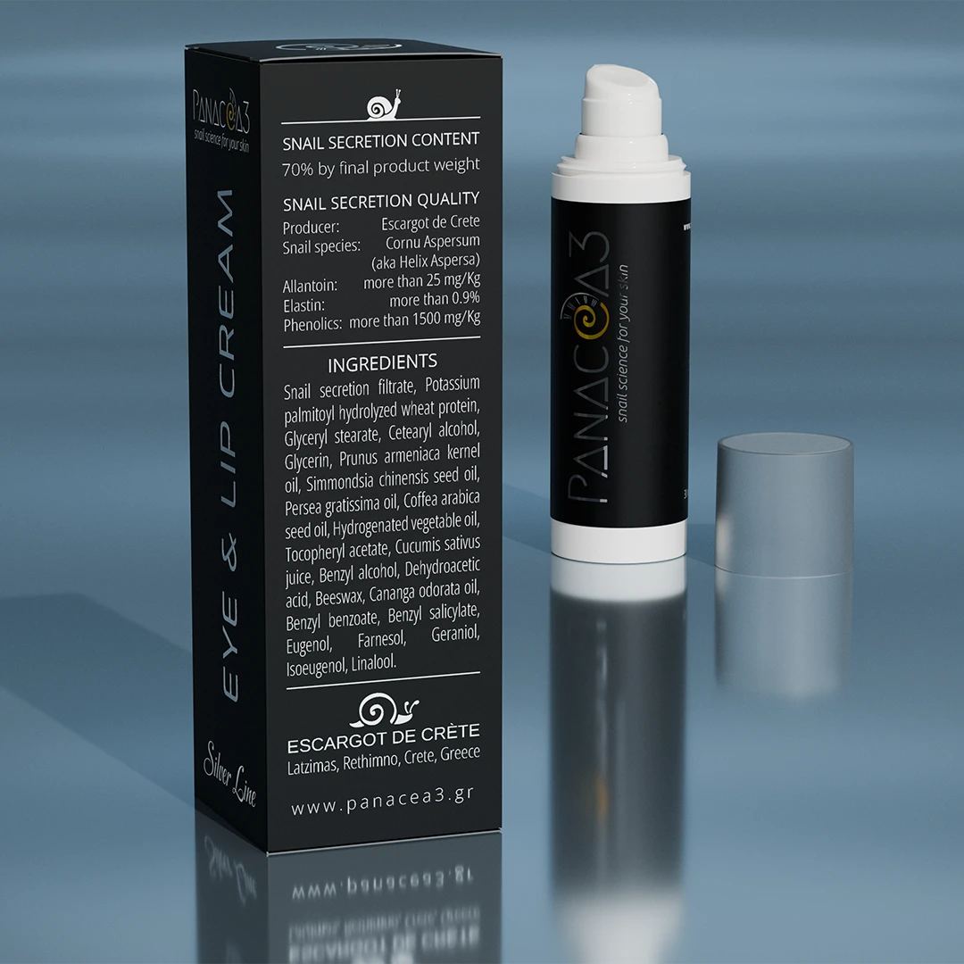 Snail cream for eyes and lips | PANACEA3 Silver Line from snail mucin