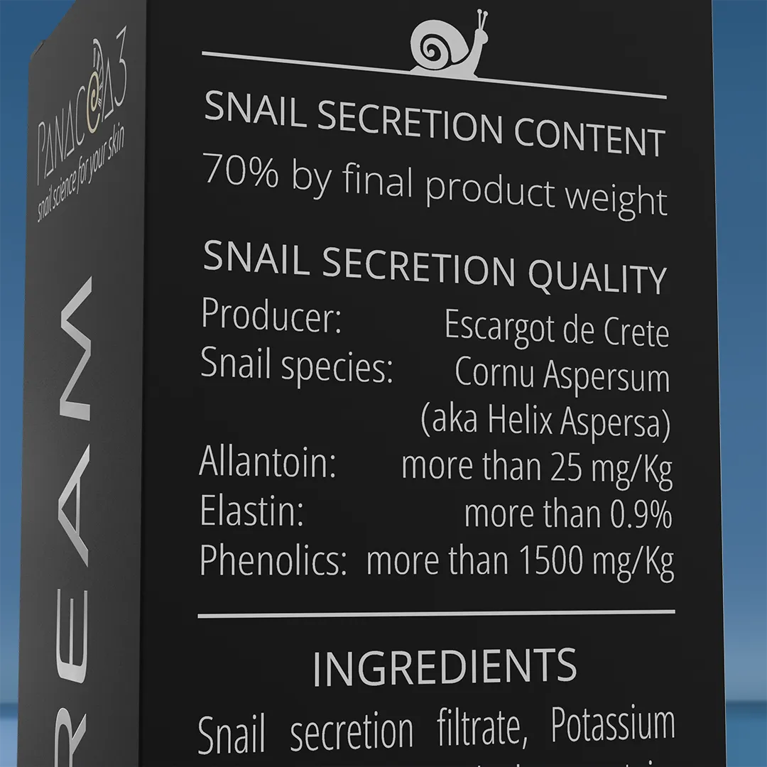 Snail cream for face | PANACEA3 Silver Line from snail mucin