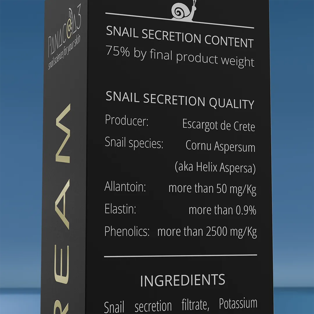 Snail cream for body | PANACEA3 Gold Line from snail mucin