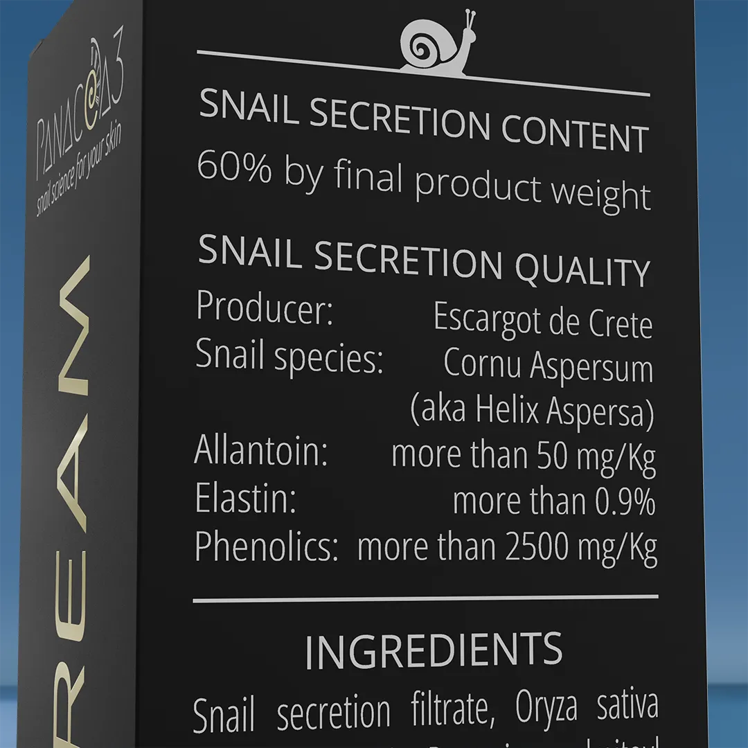 Snail cream for hands | PANACEA3 Gold Line from snail mucin