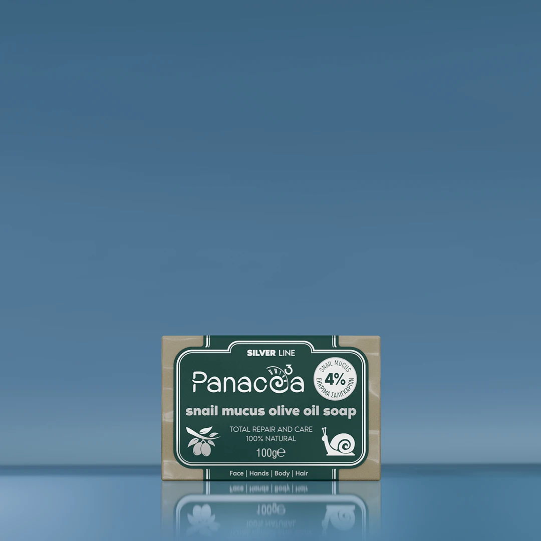 Snail mucin soap with olive oil | PANACEA3 Silver Line with snail secretion
