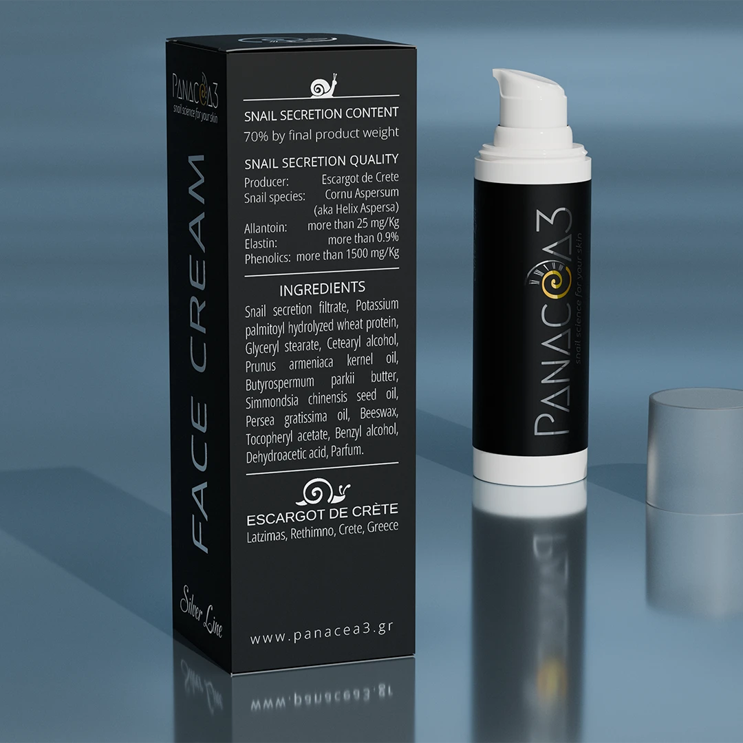 Snail cream for face | PANACEA3 Silver Line from snail mucin