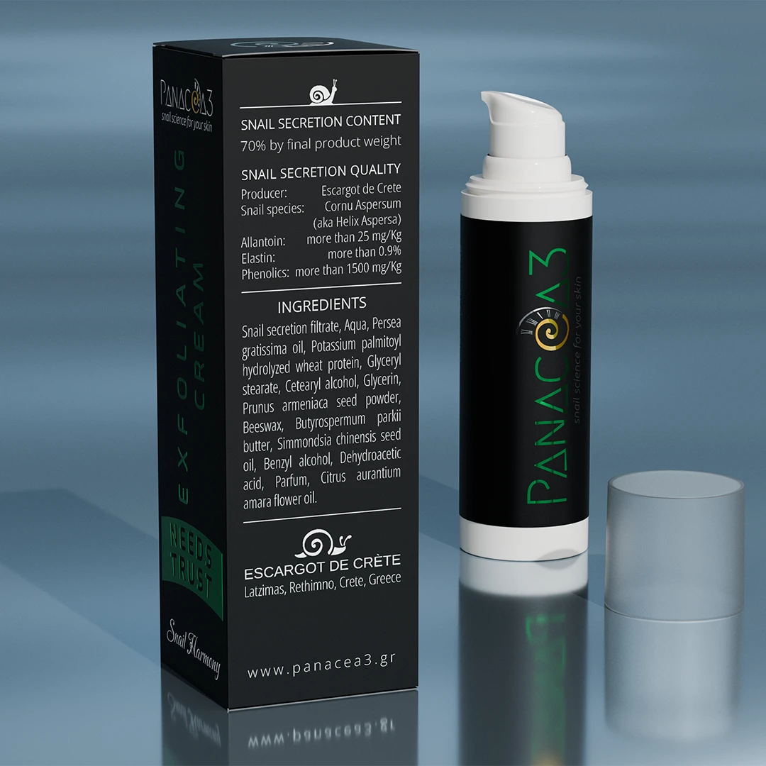 Snail cream for exfoliation | PANACEA3 Snail Harmony from snail mucin