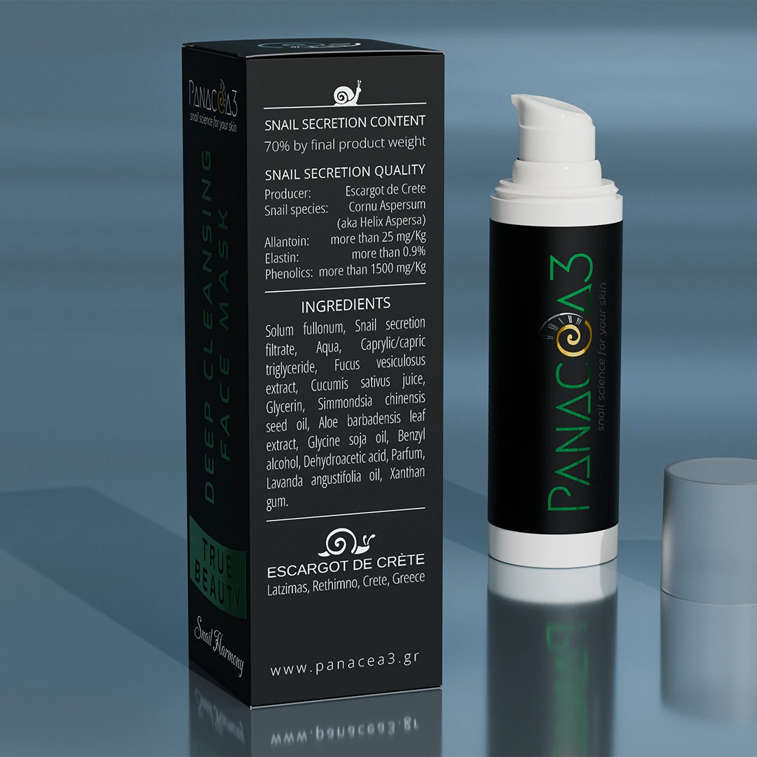 Snail cream face mask for cleansing | PANACEA3 Snail Harmony from snail mucin