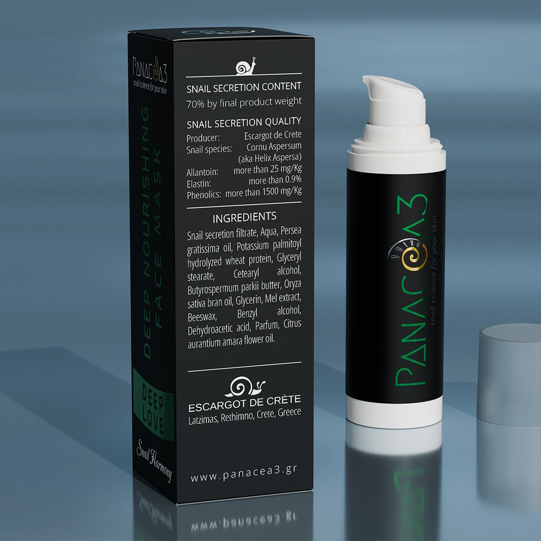 Snail cream face mask for nourishing | PANACEA3 Snail Harmony from snail mucin