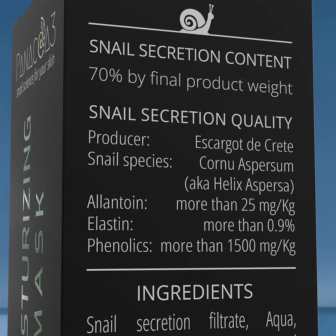 Snail cream gel mask for moisturizing | PANACEA3 Snail Harmony from snail mucin