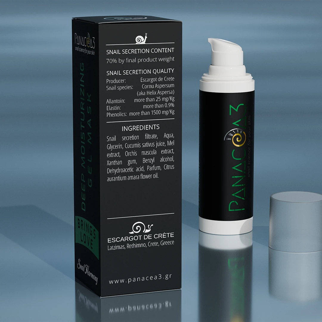Snail cream gel mask for moisturizing | PANACEA3 Snail Harmony from snail mucin