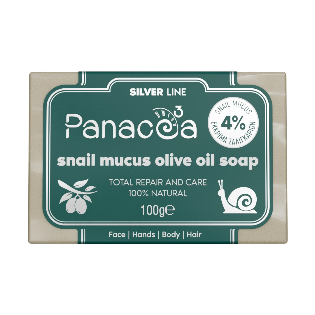 Snail mucin soap with olive oil | PANACEA3 Silver Line with snail secretion