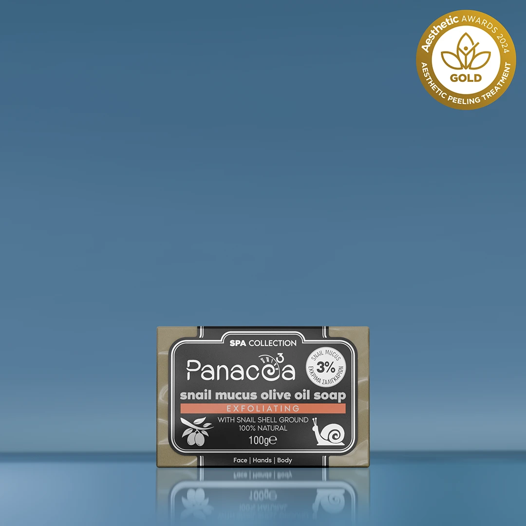 Snail mucin exfoliating soap with olive oil | PANACEA3 Snail harmony with snail secretion