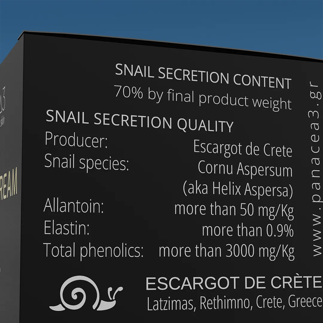 Snail cream for eyes and lips | PANACEA3 Gold Line from snail mucin