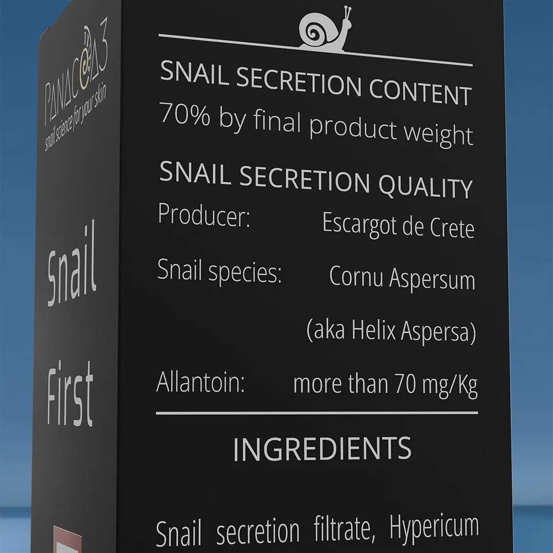 Snail cream for burns | PANACEA3 Snail First Aid from snail mucin