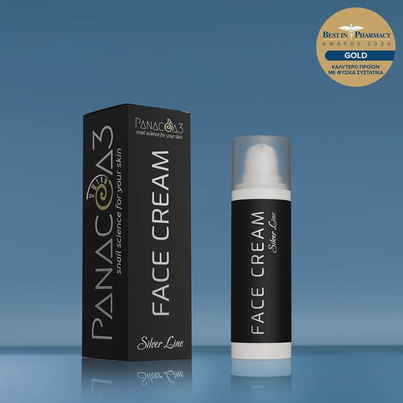 Snail cream for face 24h PANACEA3 Silver Line