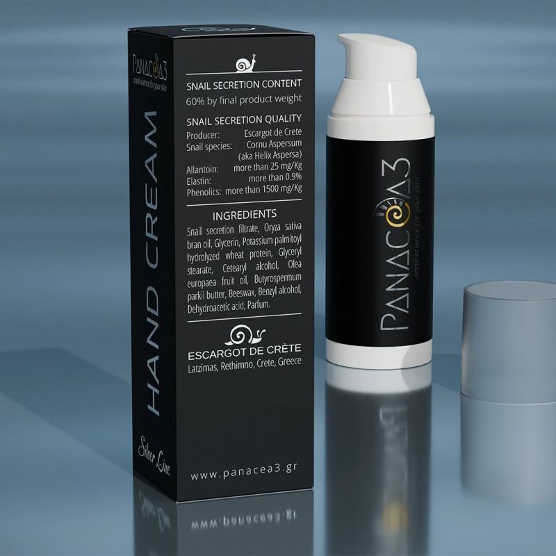 Snail cream for hands 24h PANACEA3 Silver Line