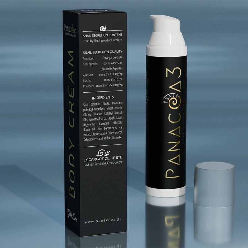 Snail cream for body 24h PANACEA3 Gold Line