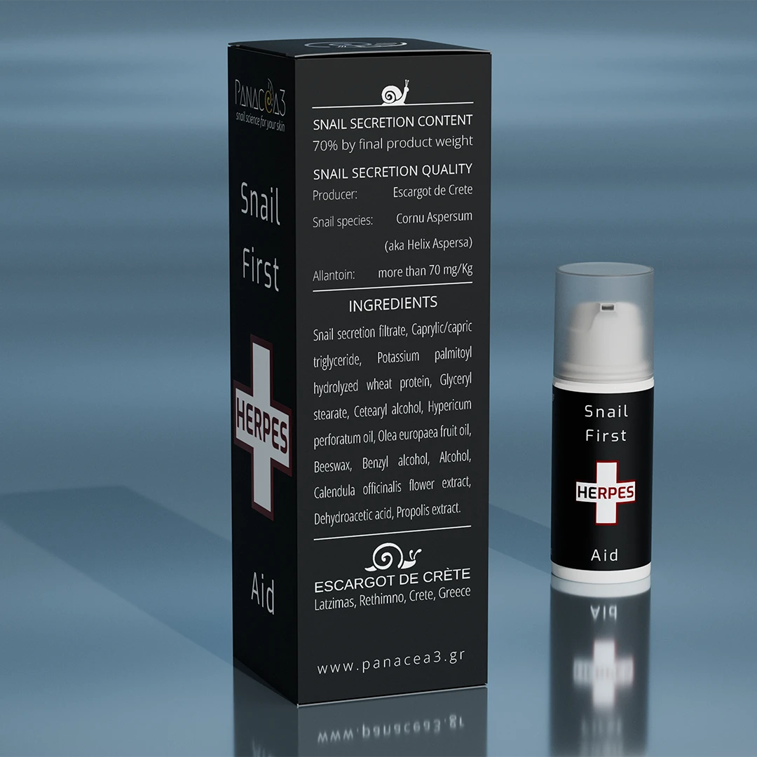 Snail cream for herpes | PANACEA3 Snail First Aid from snail mucin